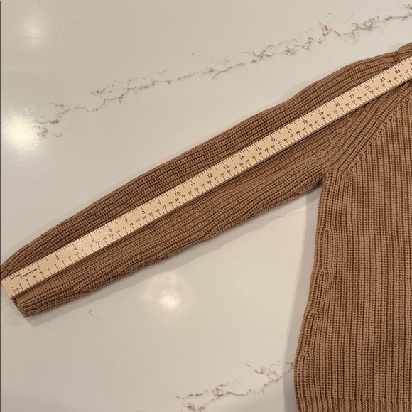 Quince Cozy Camel Crew Neck Sweater Size Small - Picture 5 of 5